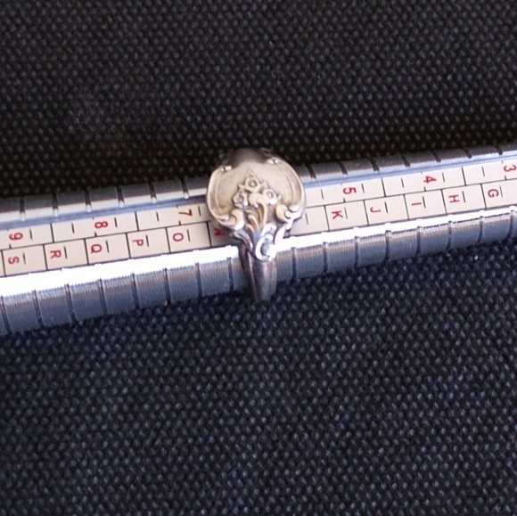 VTG International Silver plated floral Spoon Ring - Picture 4 of 8